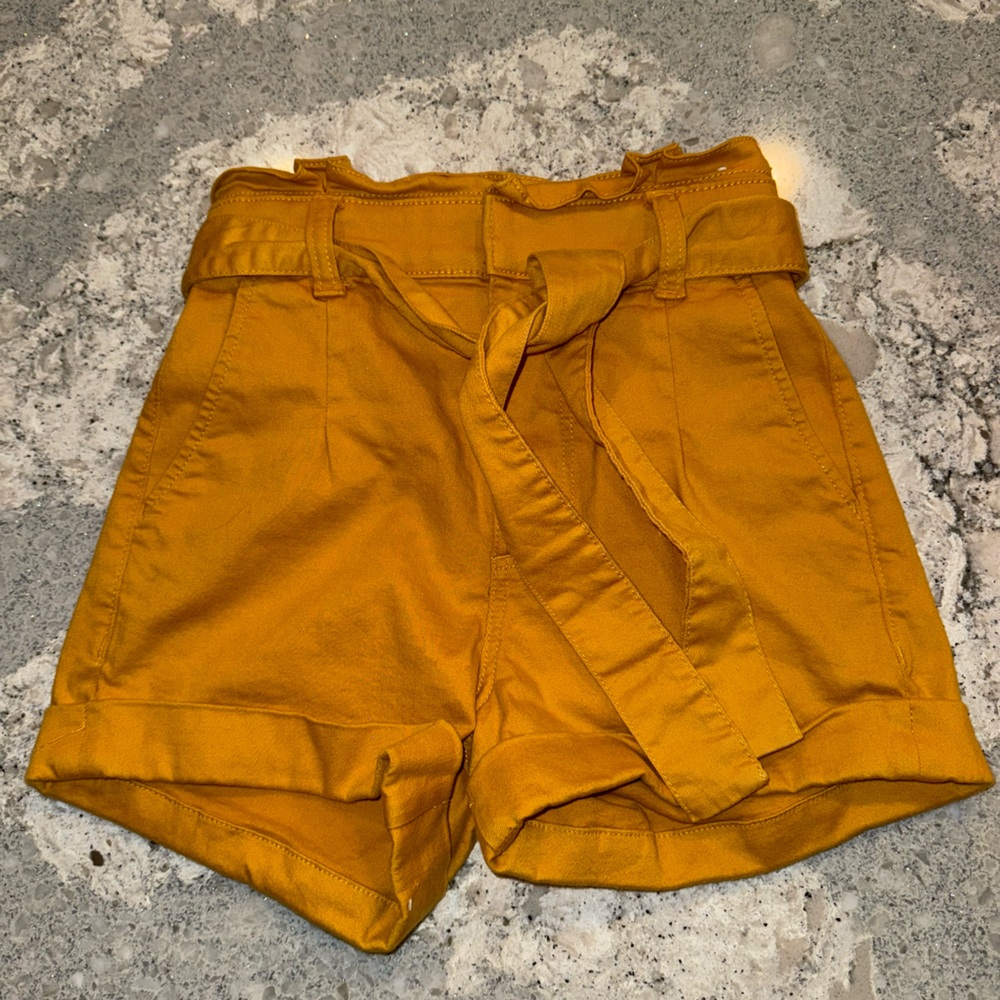 NWOT Express Mustard High Waist Women's Shorts